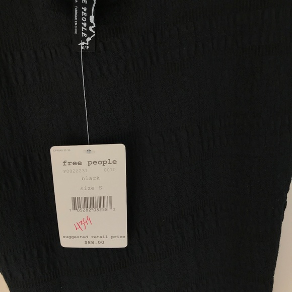 **SOLD**Free People Black Knit Dress NWT - Picture 6 of 8
